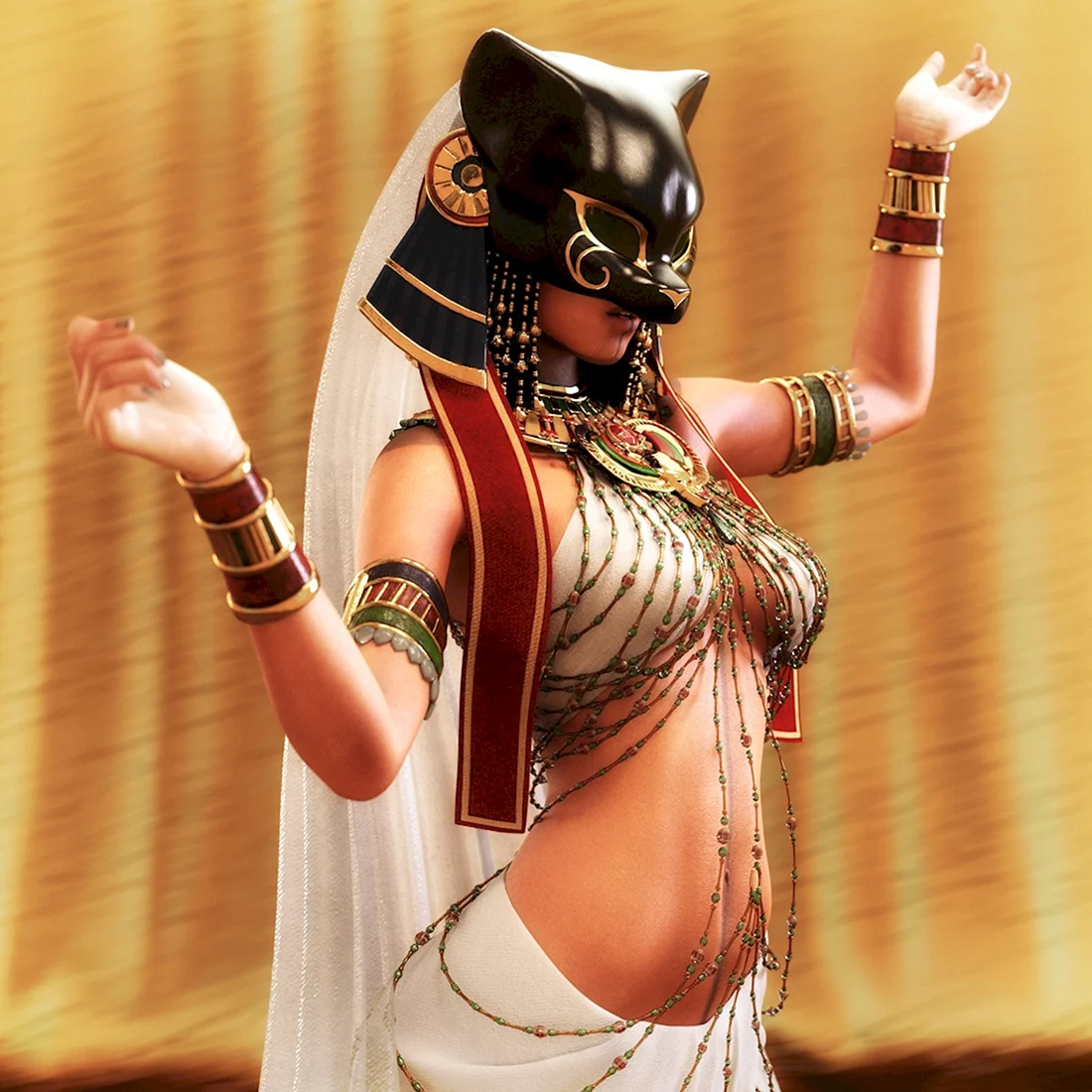 Маска египетской Богини Bastet