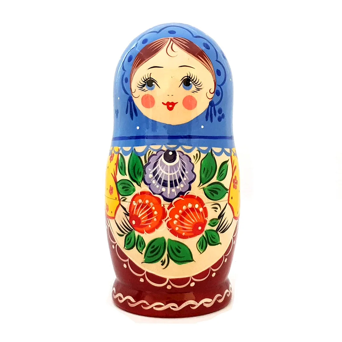 Матрешка Городецкая роспись
