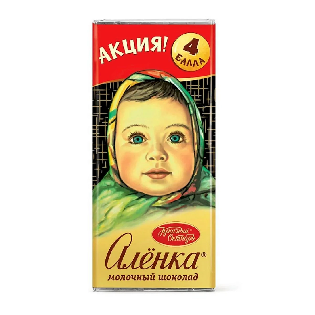 Молочный шоколад Аленка красный октябрь 60 гр