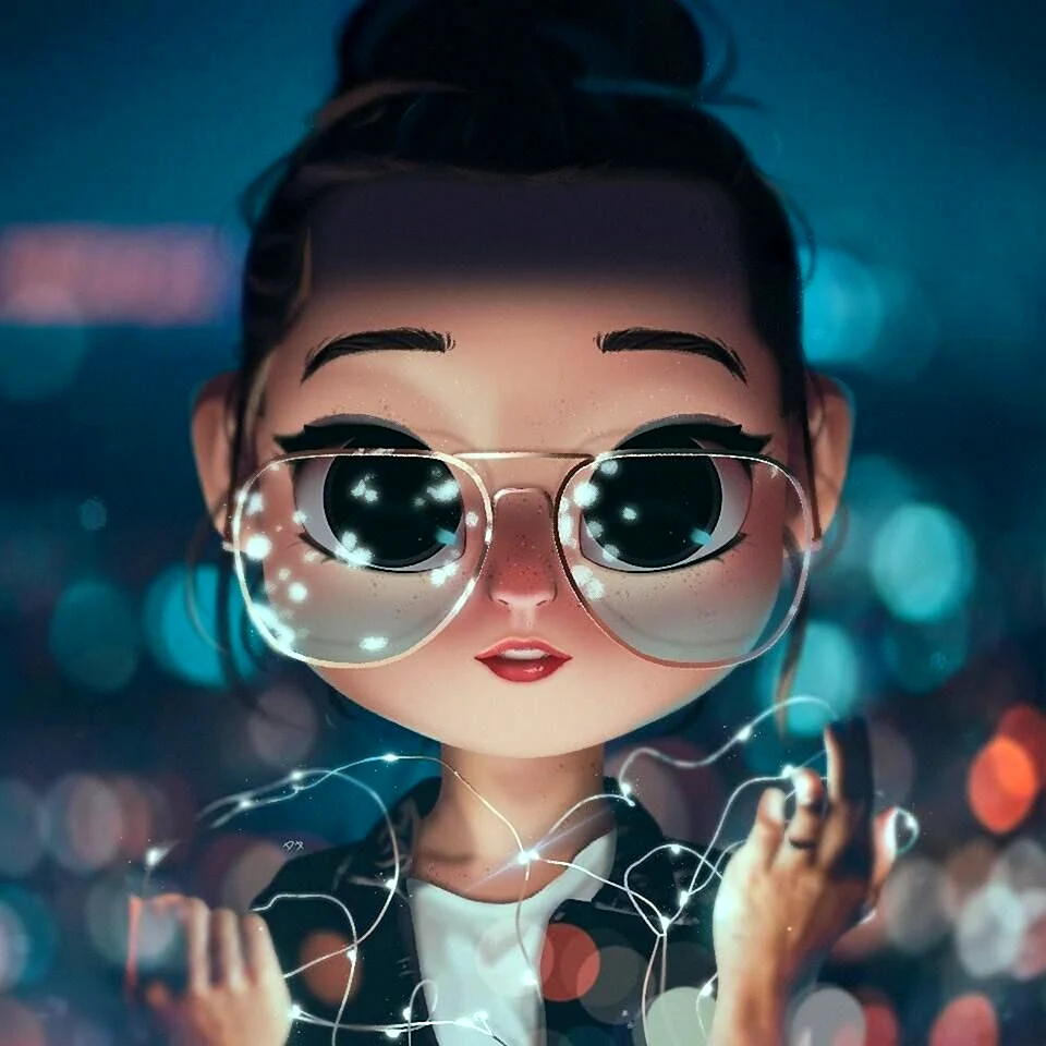 Мультяшная девочка