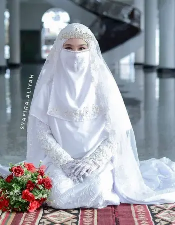Мусульманка невеста никаб