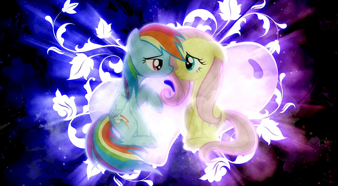 My little Pony Радуга Дэш и Флаттершай