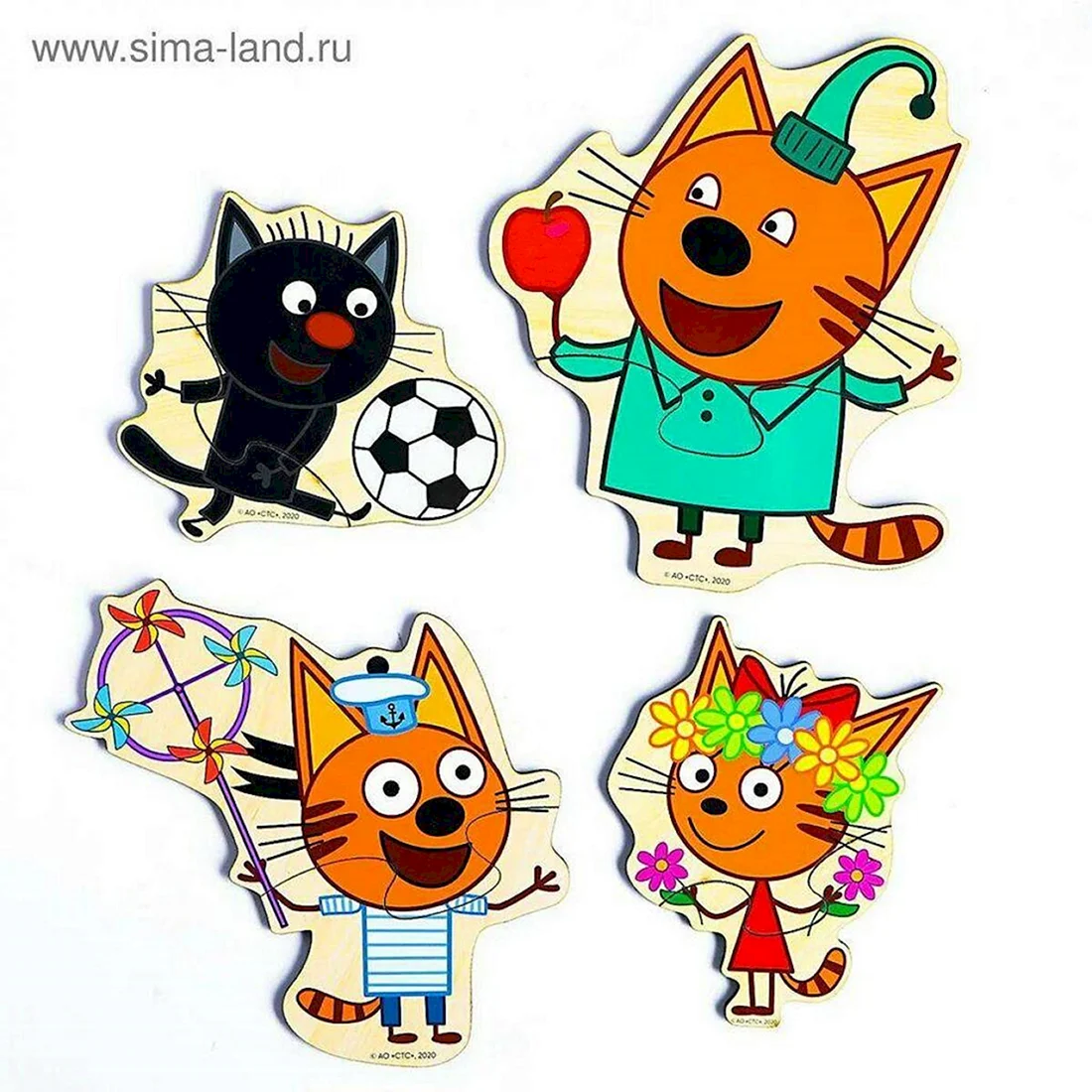 Набор пазлов три кота