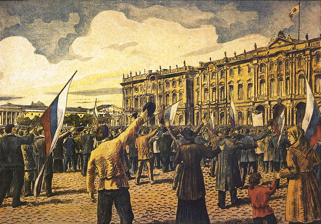 Николай 2 Дворцовая площадь август 1914