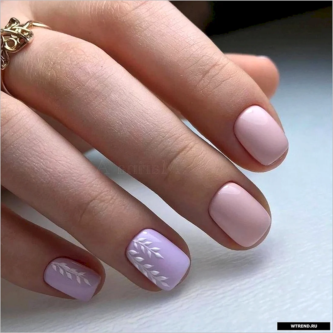 Ногти короткие