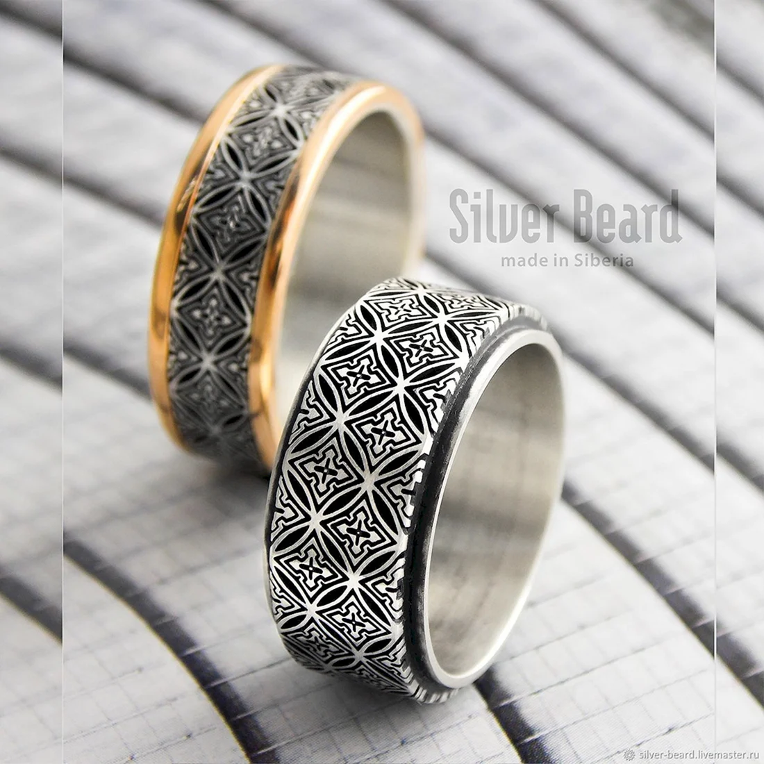 Обручальные кольца Silver Beard