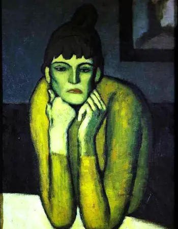 Пабло Пикассо женщина с шиньоном