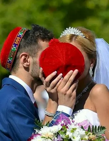 Памирские свадьба жених и невеста