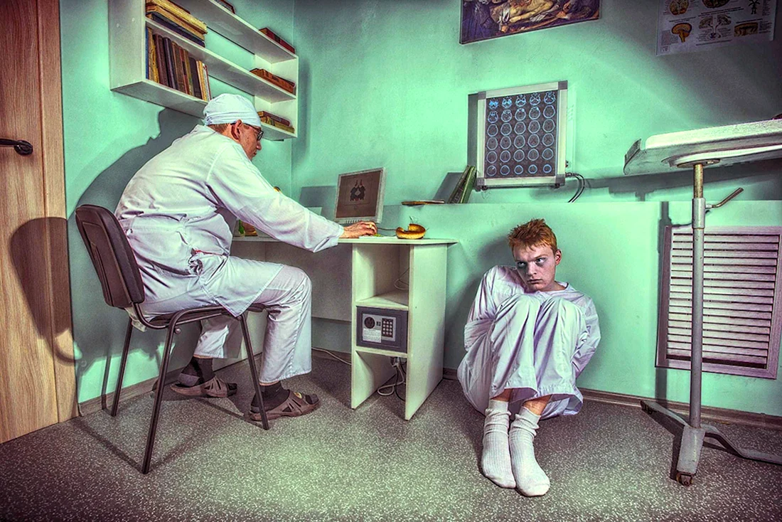 Пациенты психиатрической больницы
