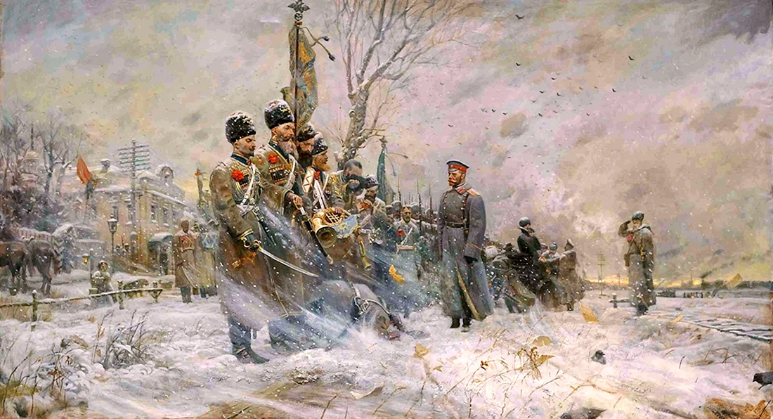 Павел Рыженко прощание государя с войсками