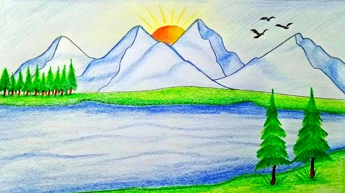 Пейзажи для рисования