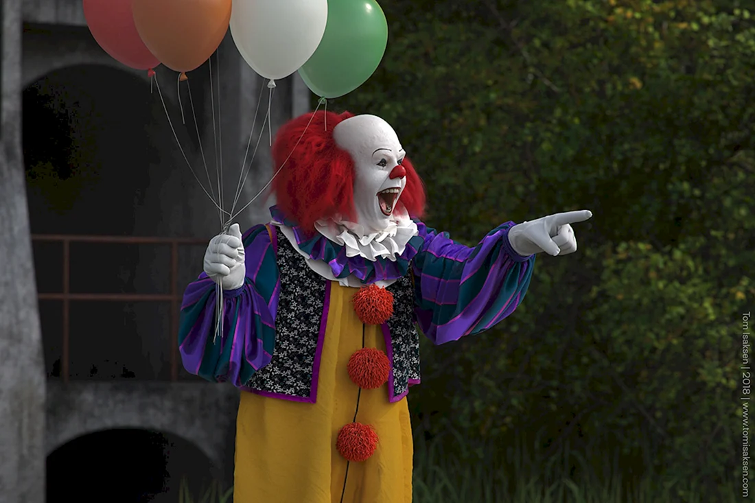 Pennywise клоун с шариком 1990