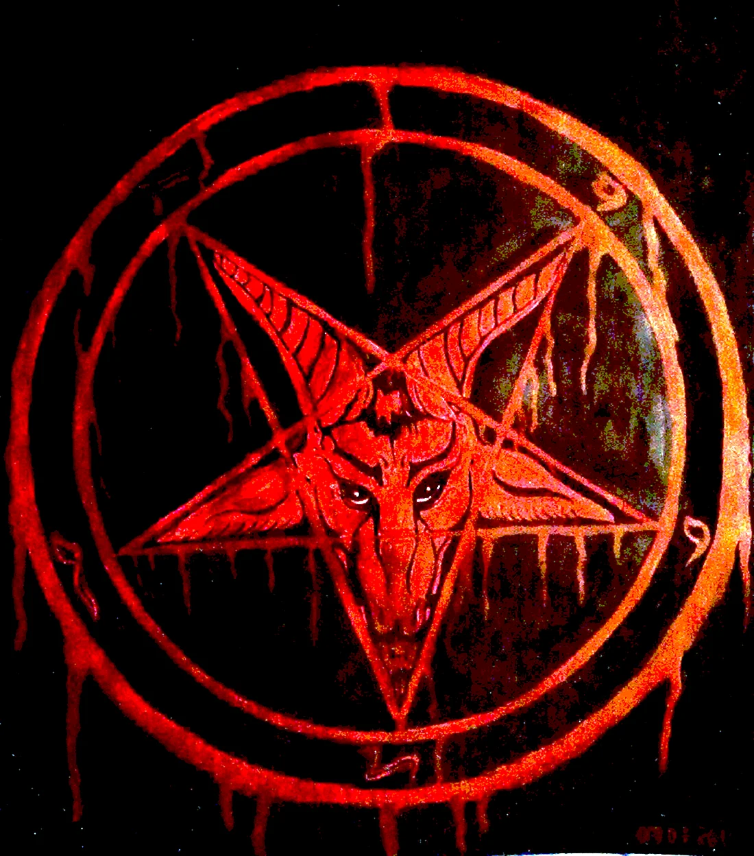 Пентаграмма Бафомет 666