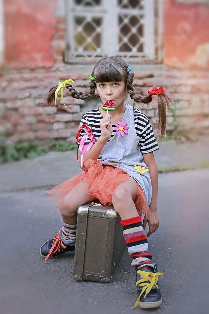 Пеппи длинный чулок дети