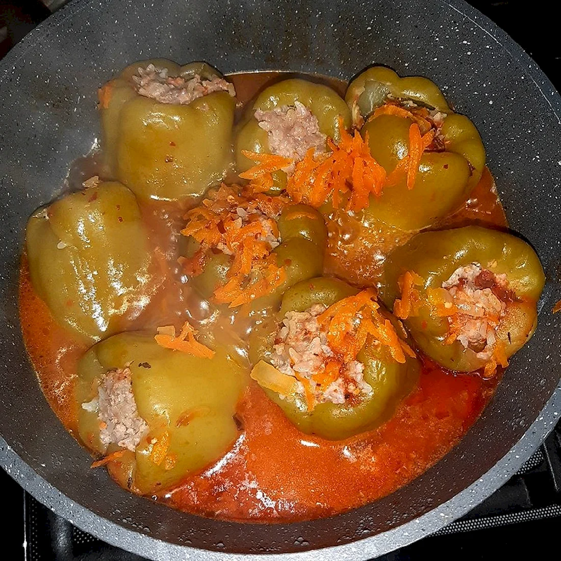 Перец фаршированный булгуром