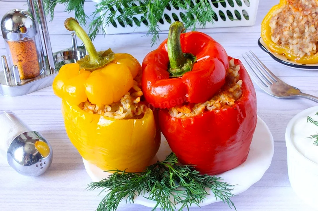 Перец фаршированный булгуром