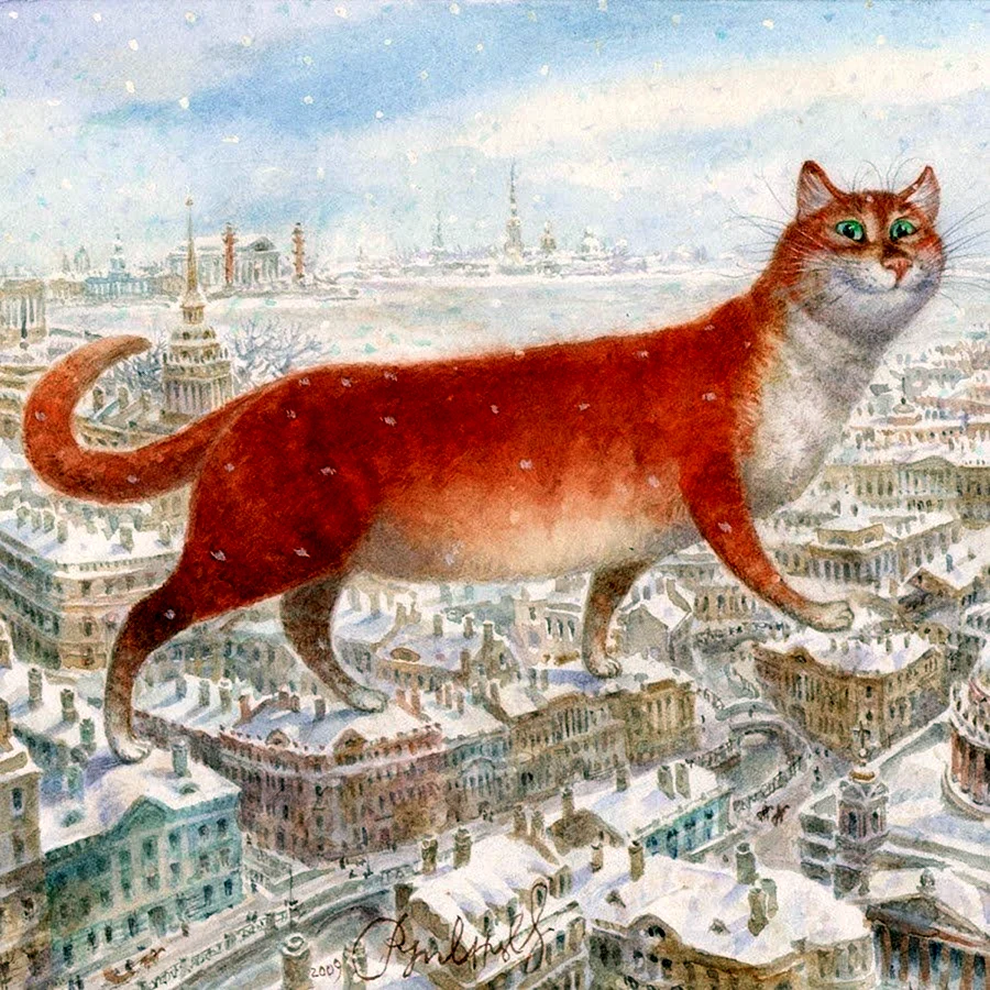 Петербургские коты Владимира Румянцева