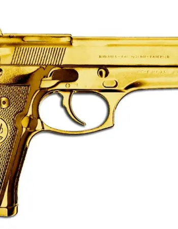 Пистолет Беретта золотой