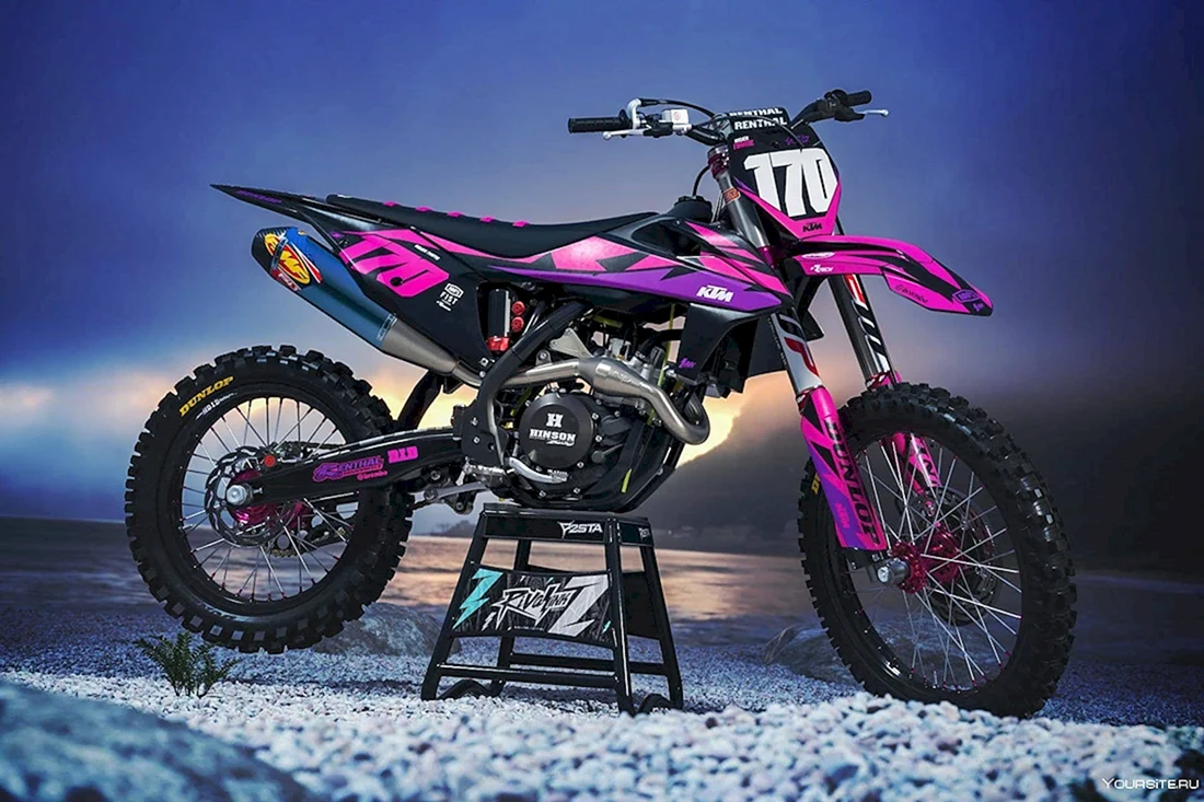 Питбайк KTM фиолетовый