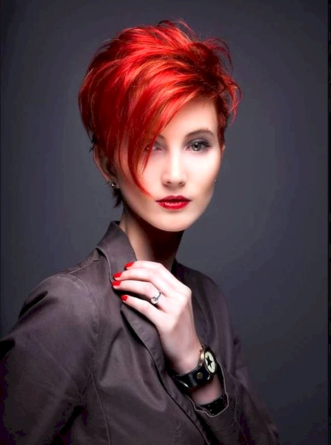 Pixie Bob стрижка красный