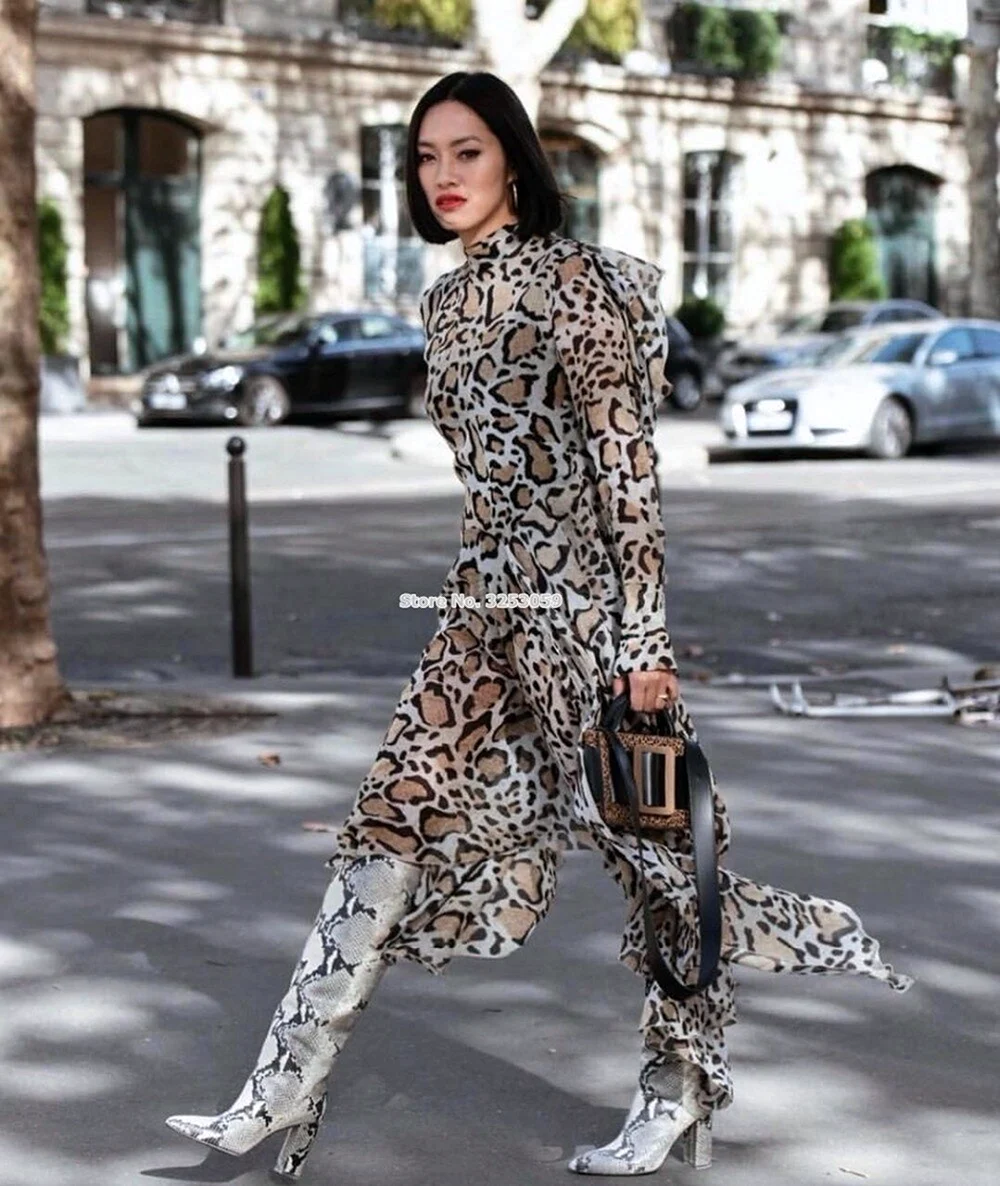Платье Роберто Кавалли леопард