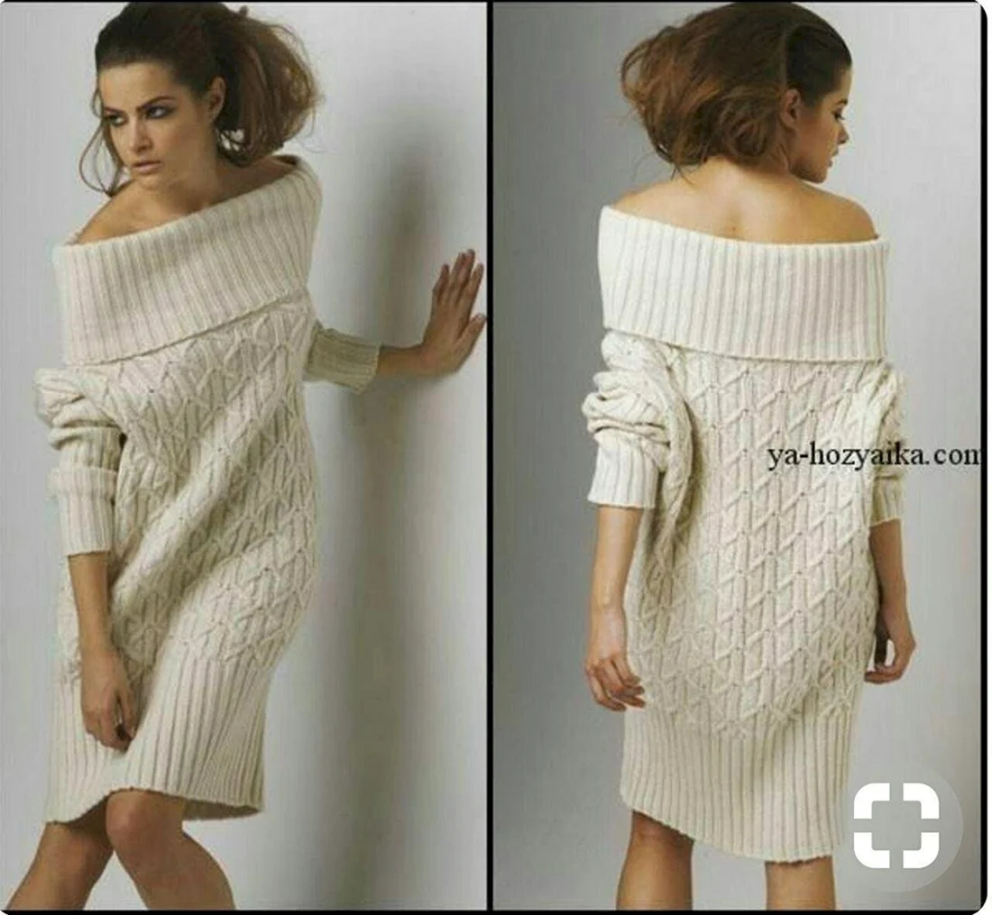 Платье спицами ala Chanel
