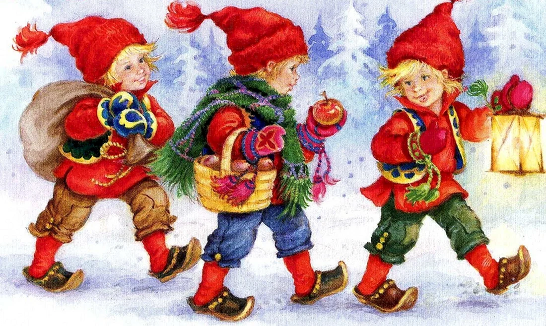 Помощники Санты Клауса гномики