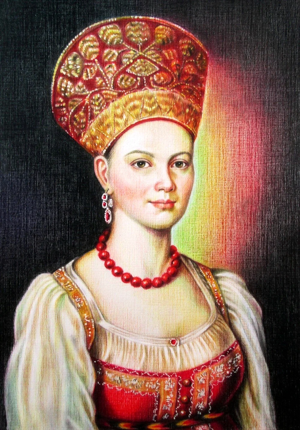 Повойник головной убор древней Руси