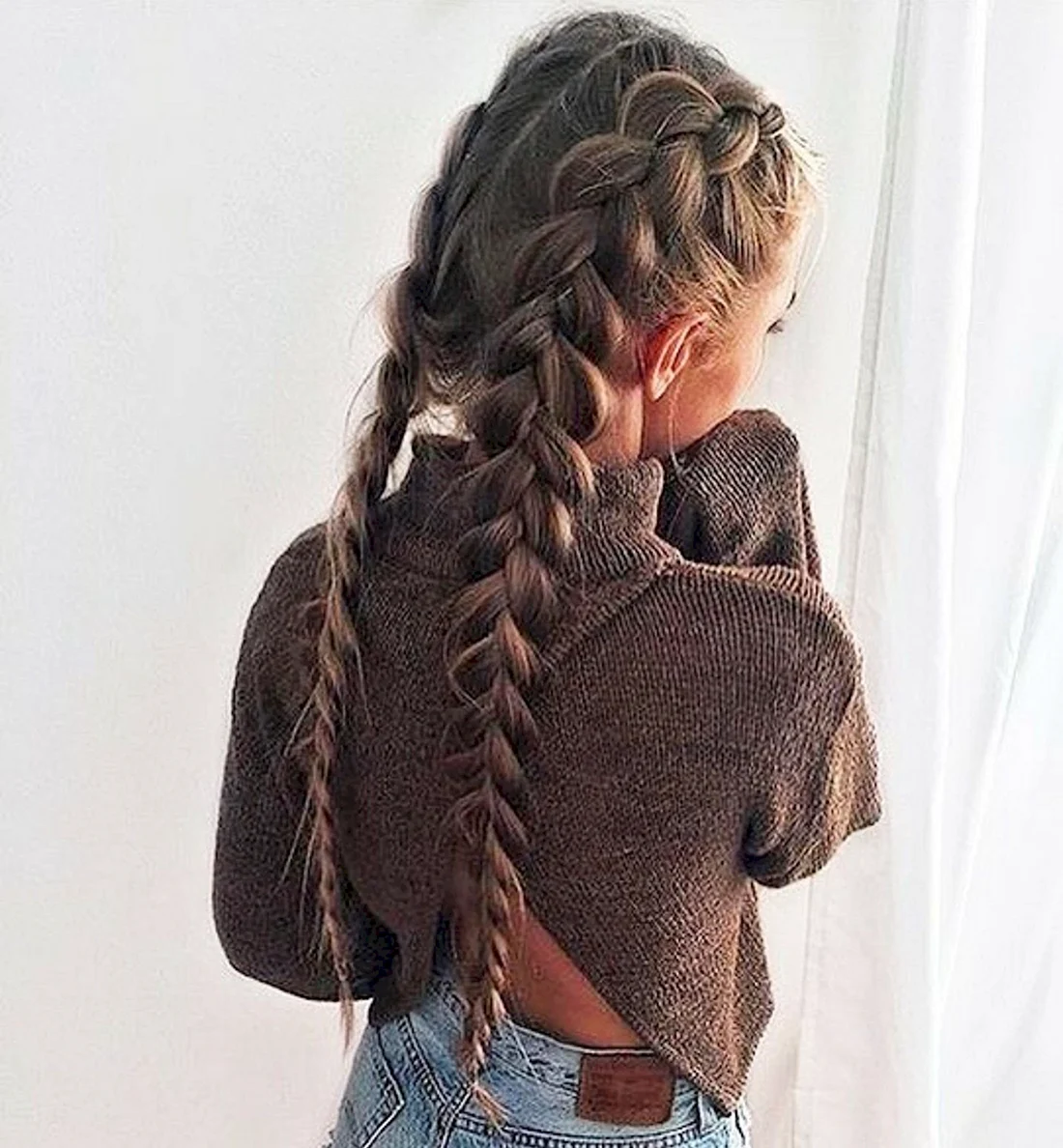 Прически с косичками