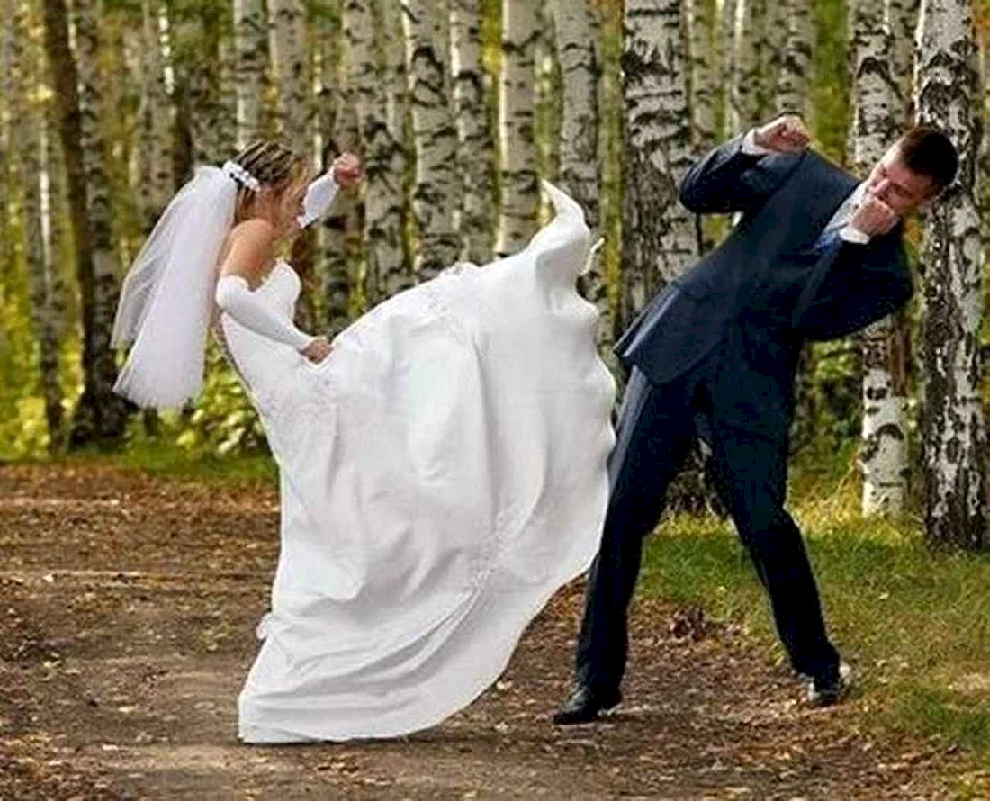 Прикольные Свадебные фотосессии
