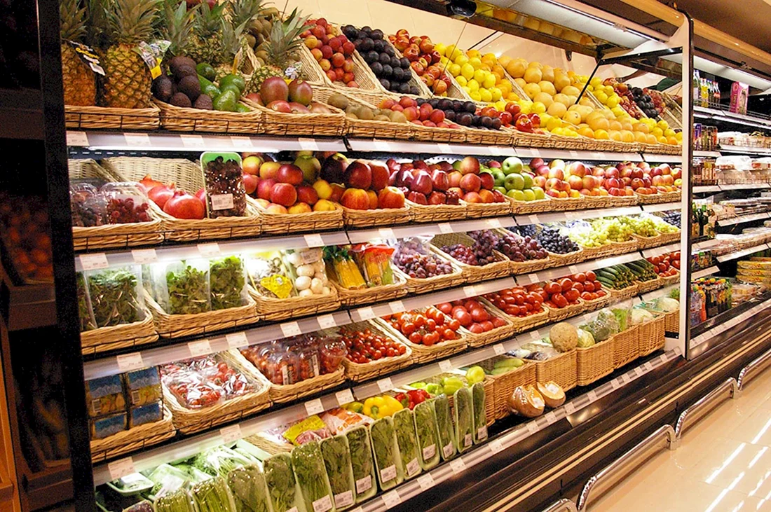 Прилавок с продуктами