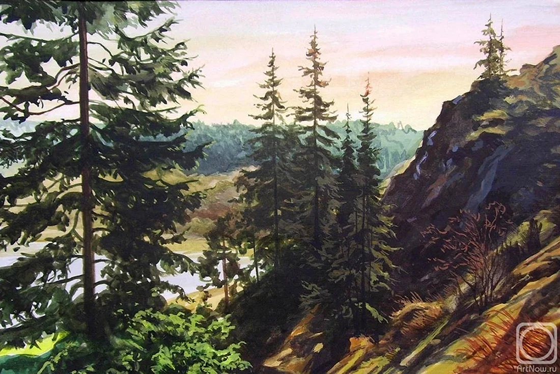Природа Сибири художник Самохвалов
