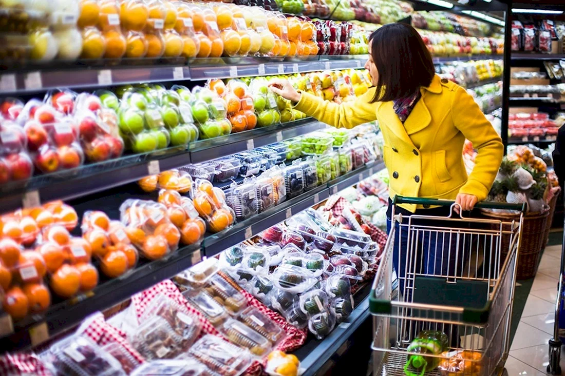 Продукты в супермаркете