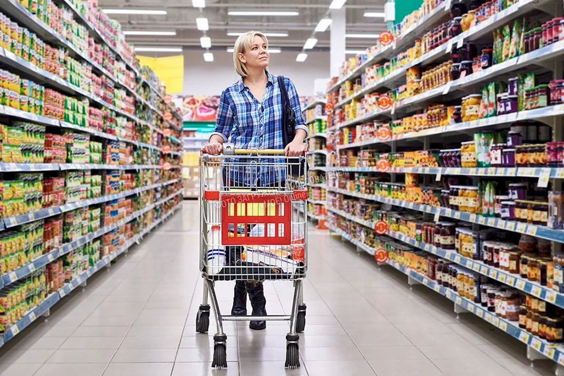 Продукты в супермаркете