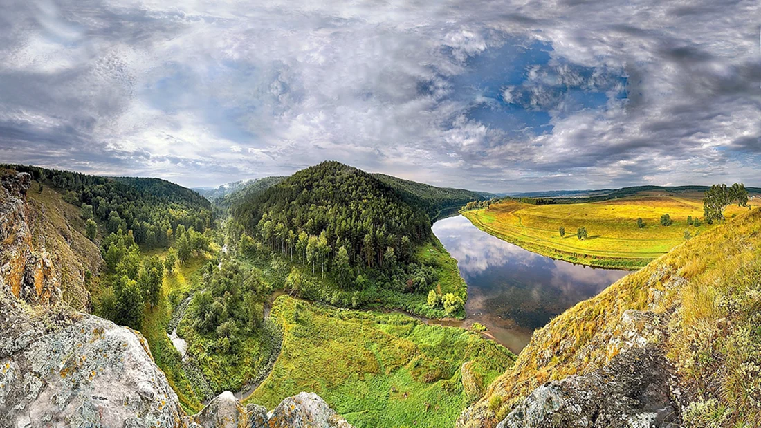 Река Юрюзань в Башкирии