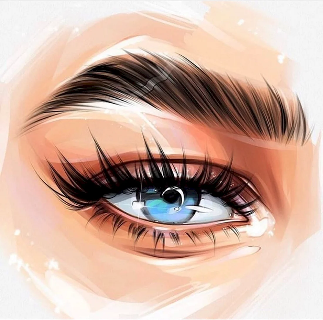 Ресницы рисунок