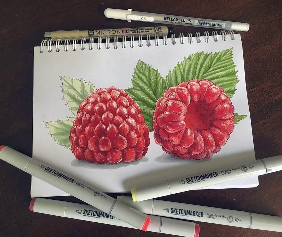 Рисование маркерами для скетчинга