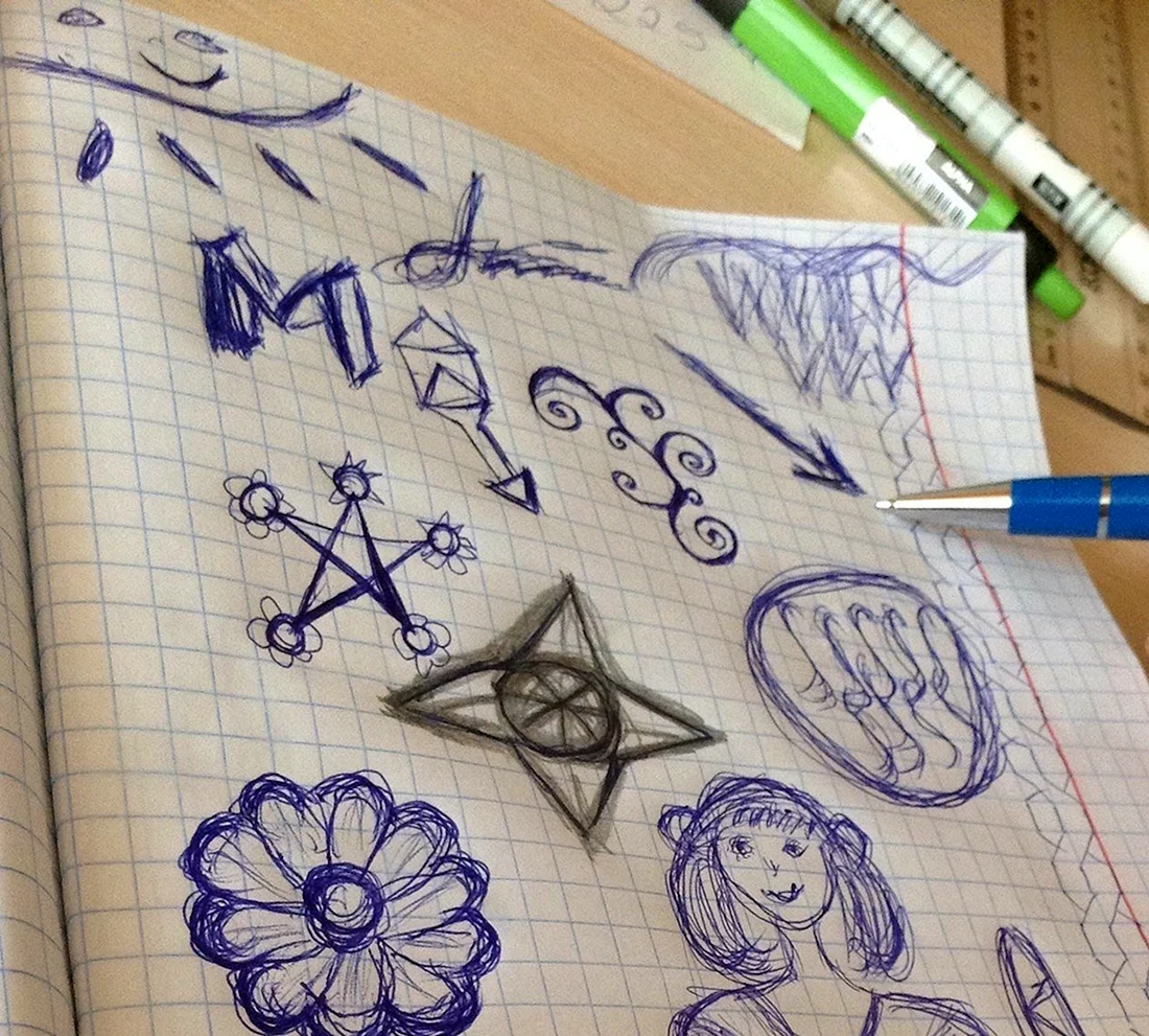 Рисование ручкой
