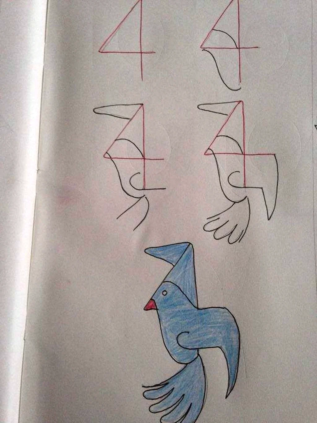 Рисование с помощью цифр для детей