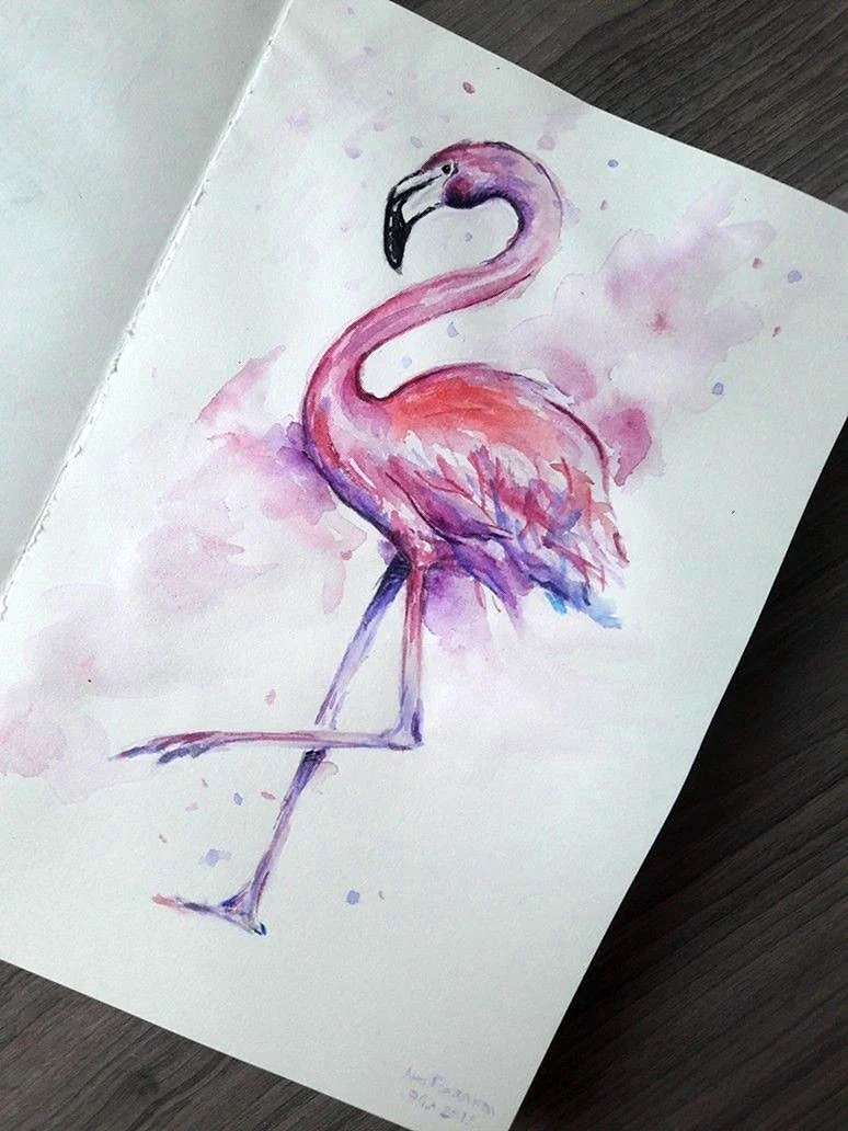 Рисунки акварелью для срисовки