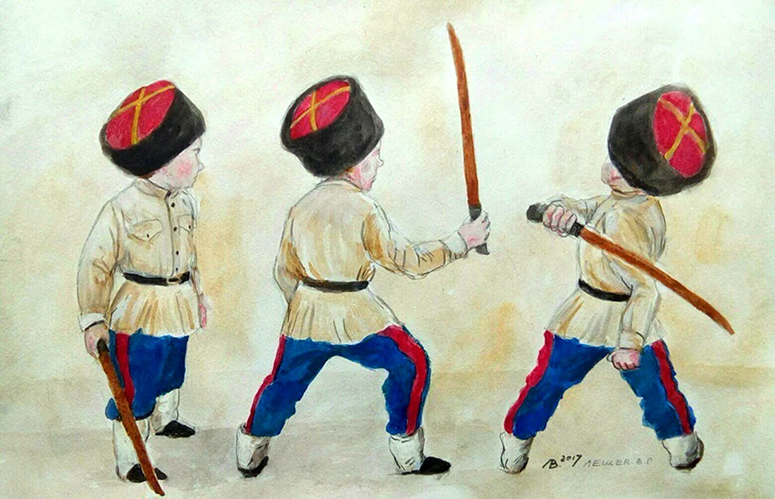 Рисунки детей донских казачата