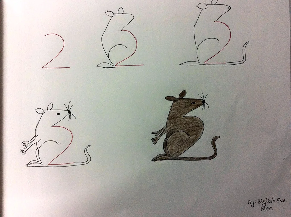 Рисунки из цифр