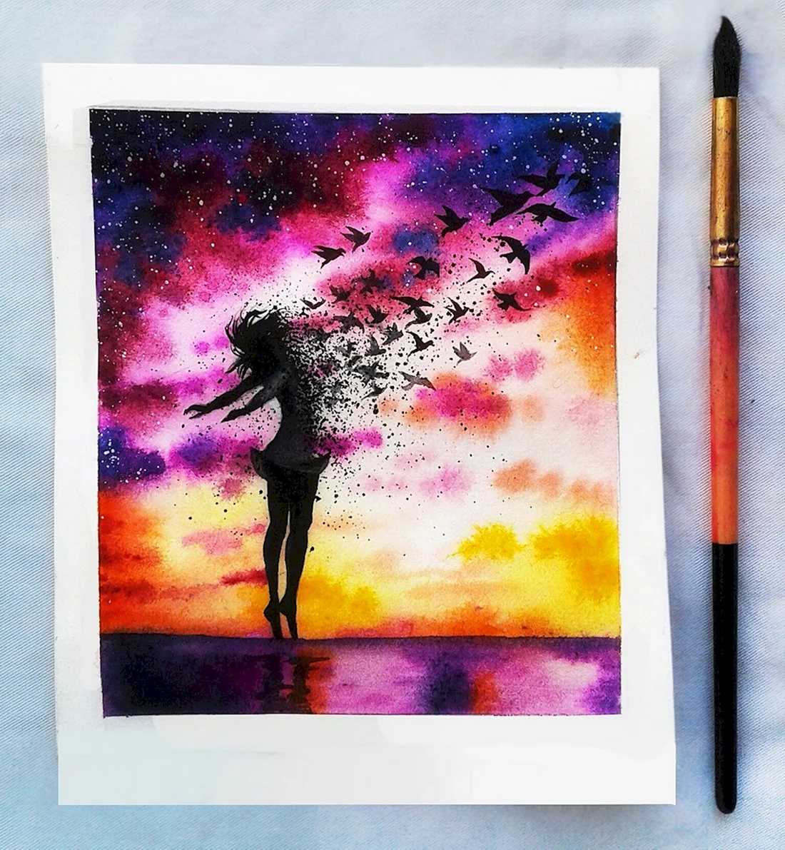 Рисунки красками