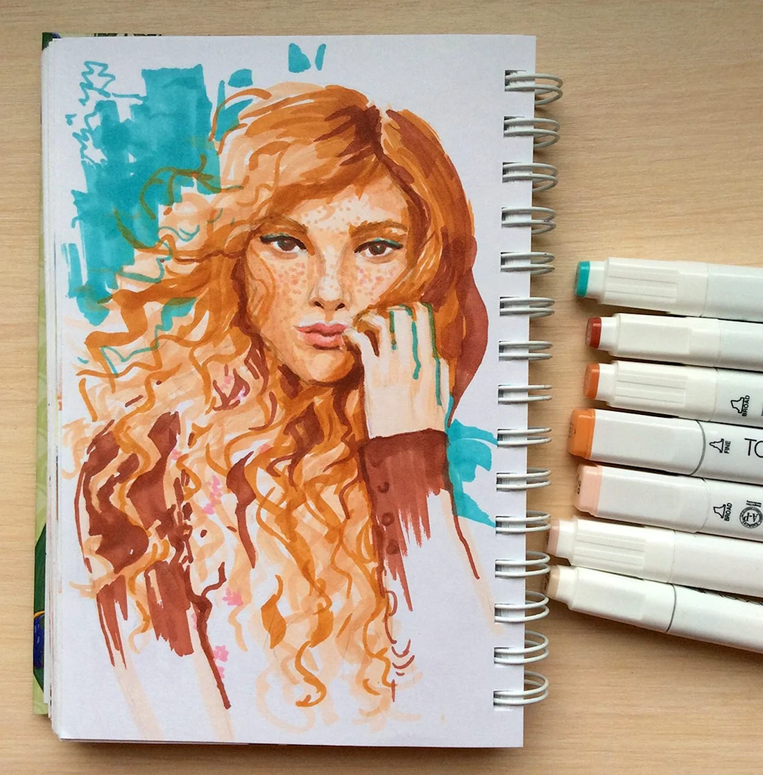 Рисунки маркерами