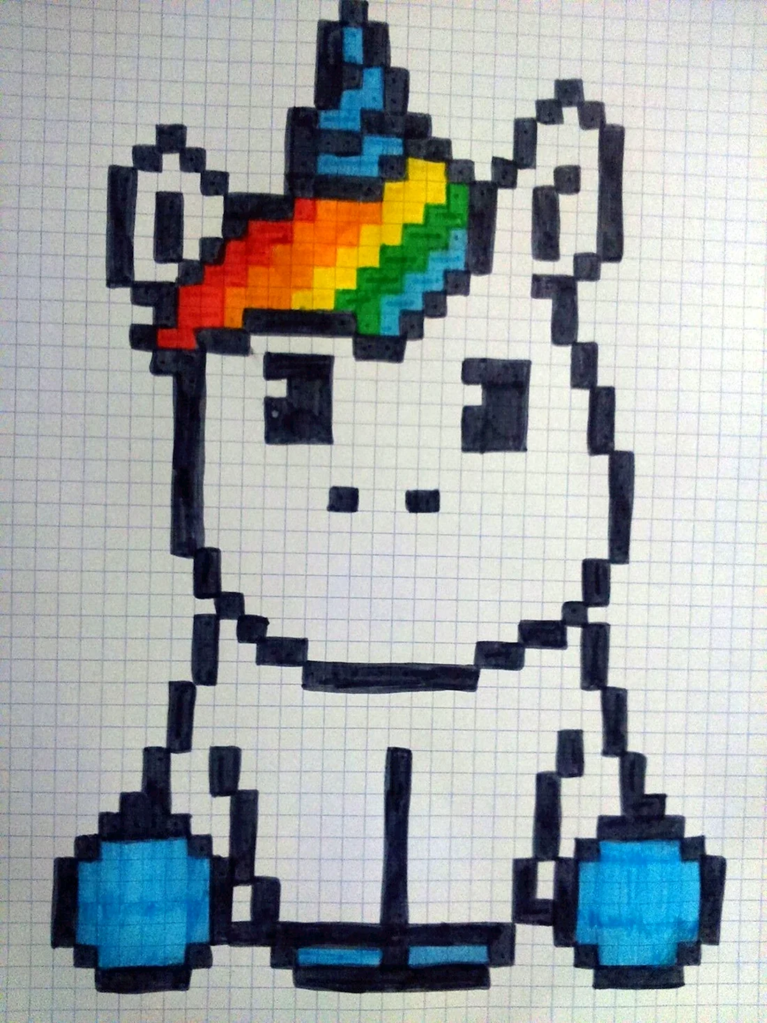 Рисунки в клеточку