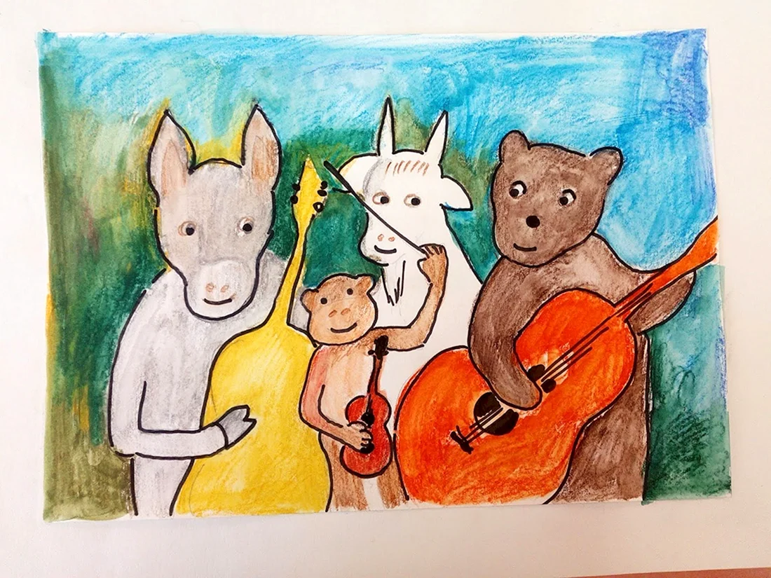 Рисунок к басне квартет