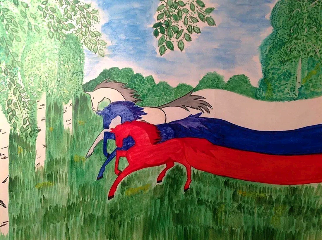 Рисунок на патриотическую тему