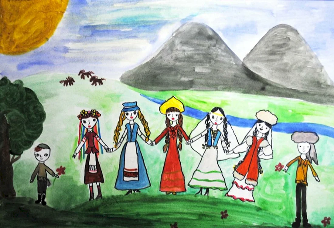 Рисунок на тему день Республики