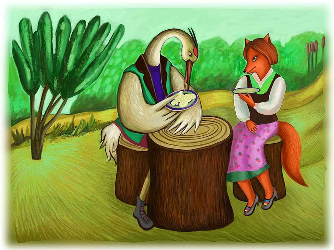 РНС лиса и журавль
