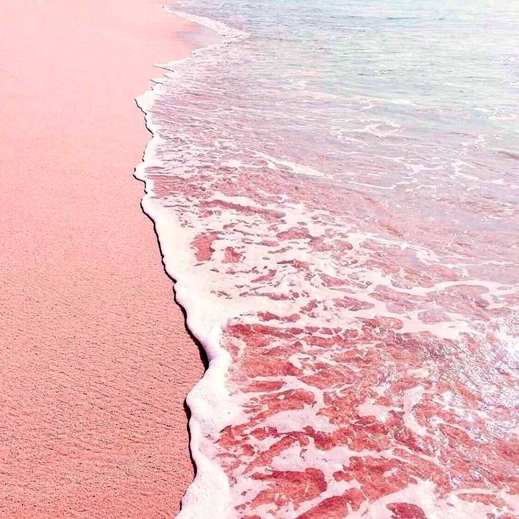 Розовое море Эстетика